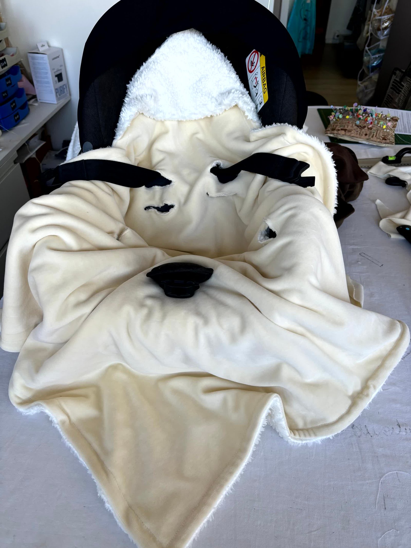 Couverture spéciale cosi / siége auto + snood