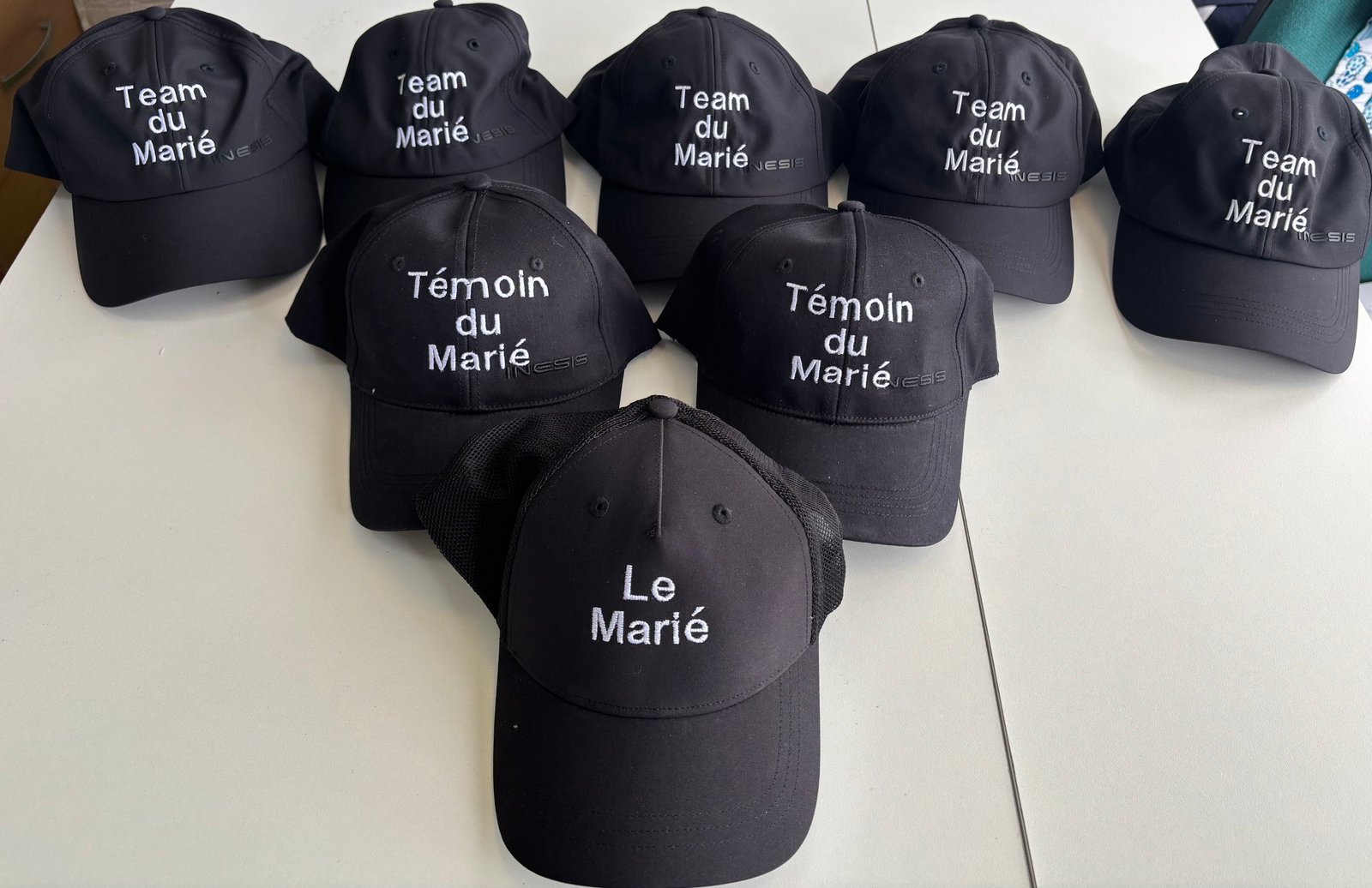 casquette team marié